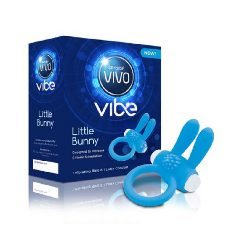 VIVO LITTLE BUNNY BLUE VIBRATOR