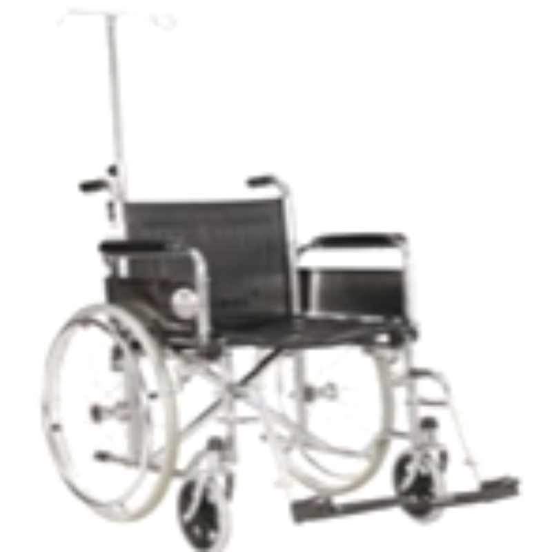 VIKACARE WHEELCHAIR SS WITH IV POLE