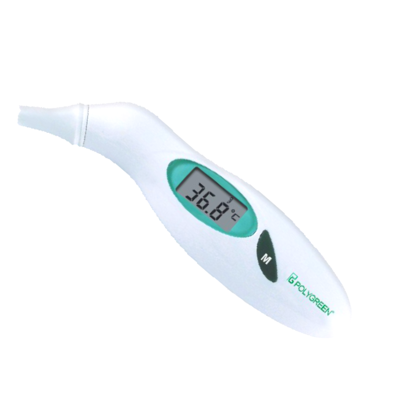 POLYGREEN THERMOMETER EAR & FOREHEAD