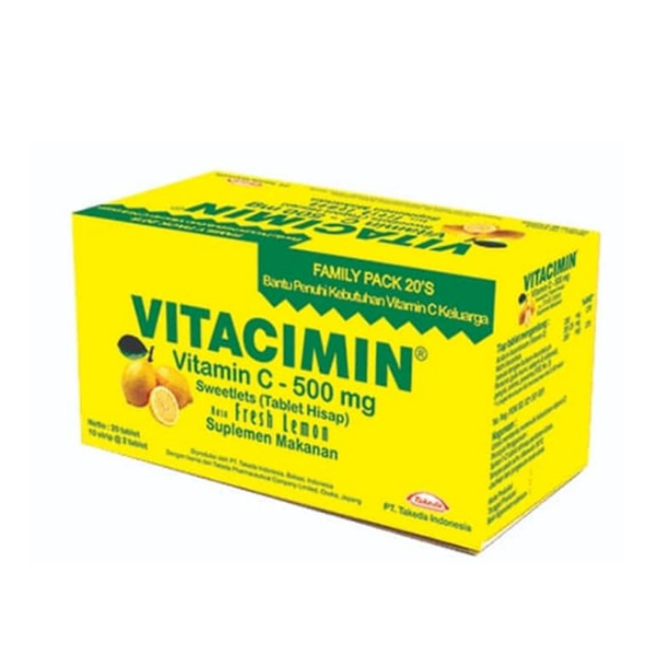 VITACIMIN LEMON 500MG 20 TAB