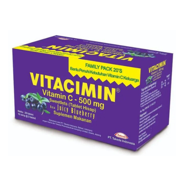 VITACIMIN BLUEBERRY 500MG 20 TAB