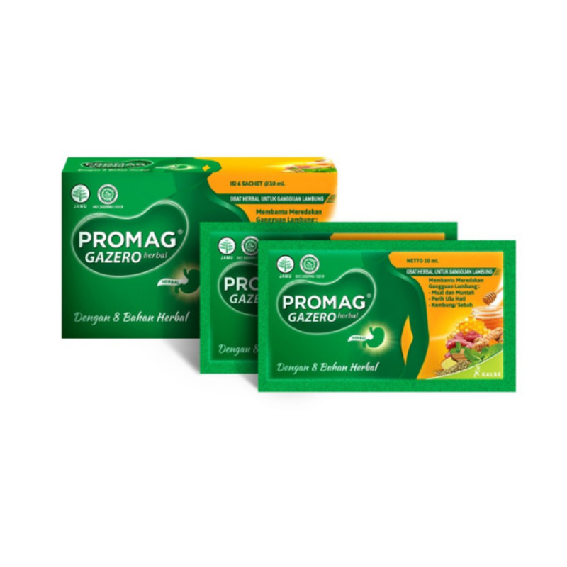 PROMAG GAZERO HERBAL 6 SACHET @10 ML