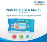 PUREBB HAND & MOUTH BABY WIPES 60